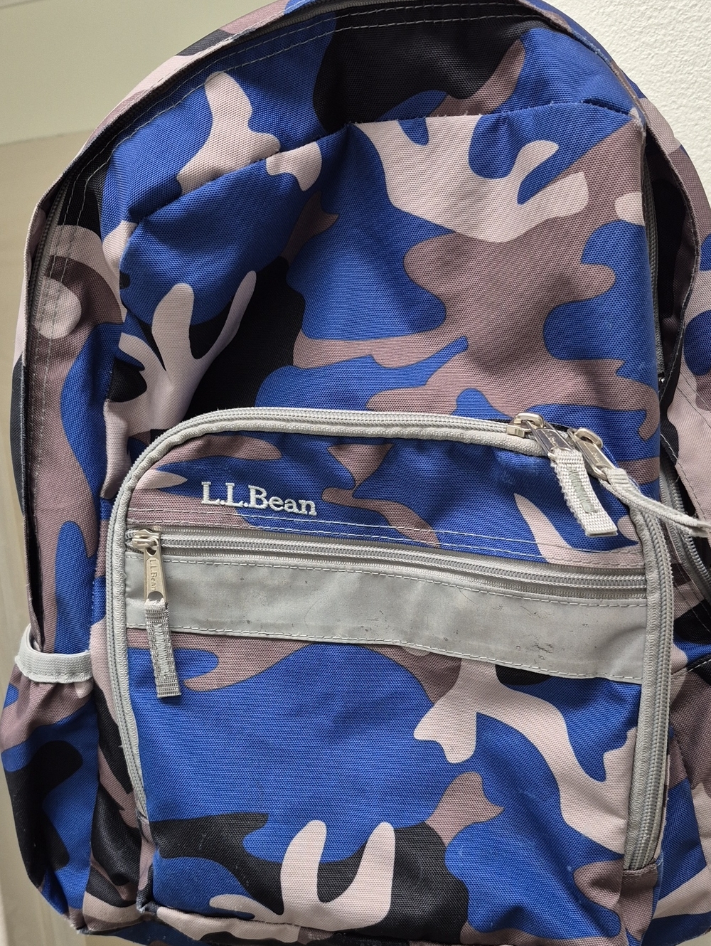 L.L. Bean Blue Camo Kid's Backpack